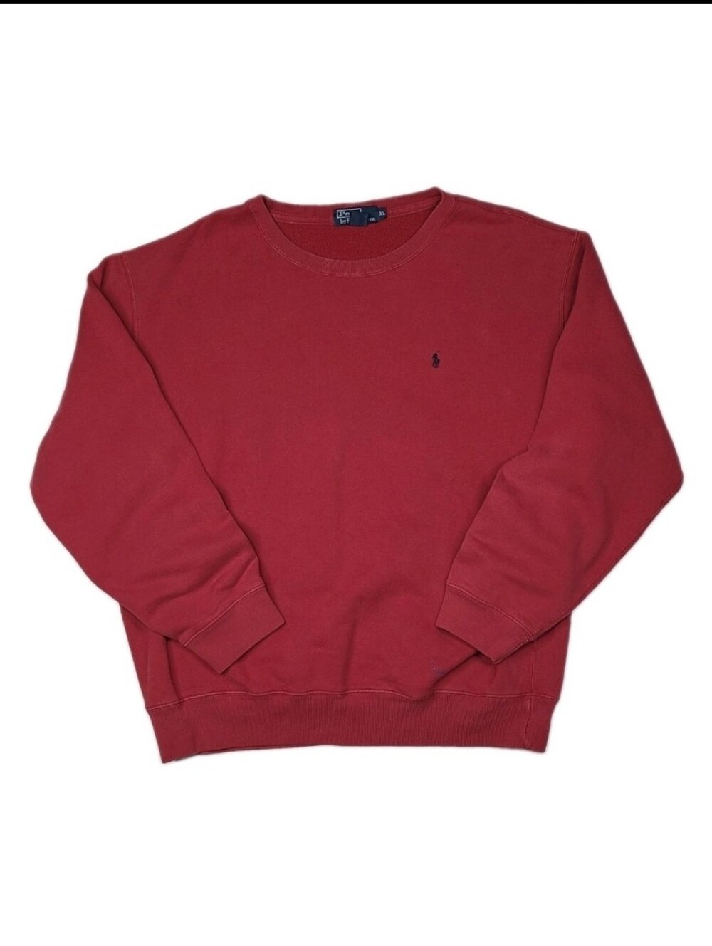 Vintage Polo Ralph Lauren Sweatshirt Mens XL Red Crewneck USA Made Distress 90s